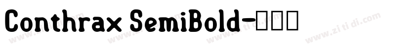 Conthrax SemiBold字体转换